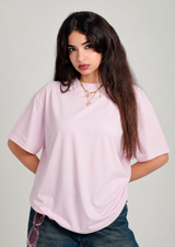 Women’s Oversized Tee – Soft Pink