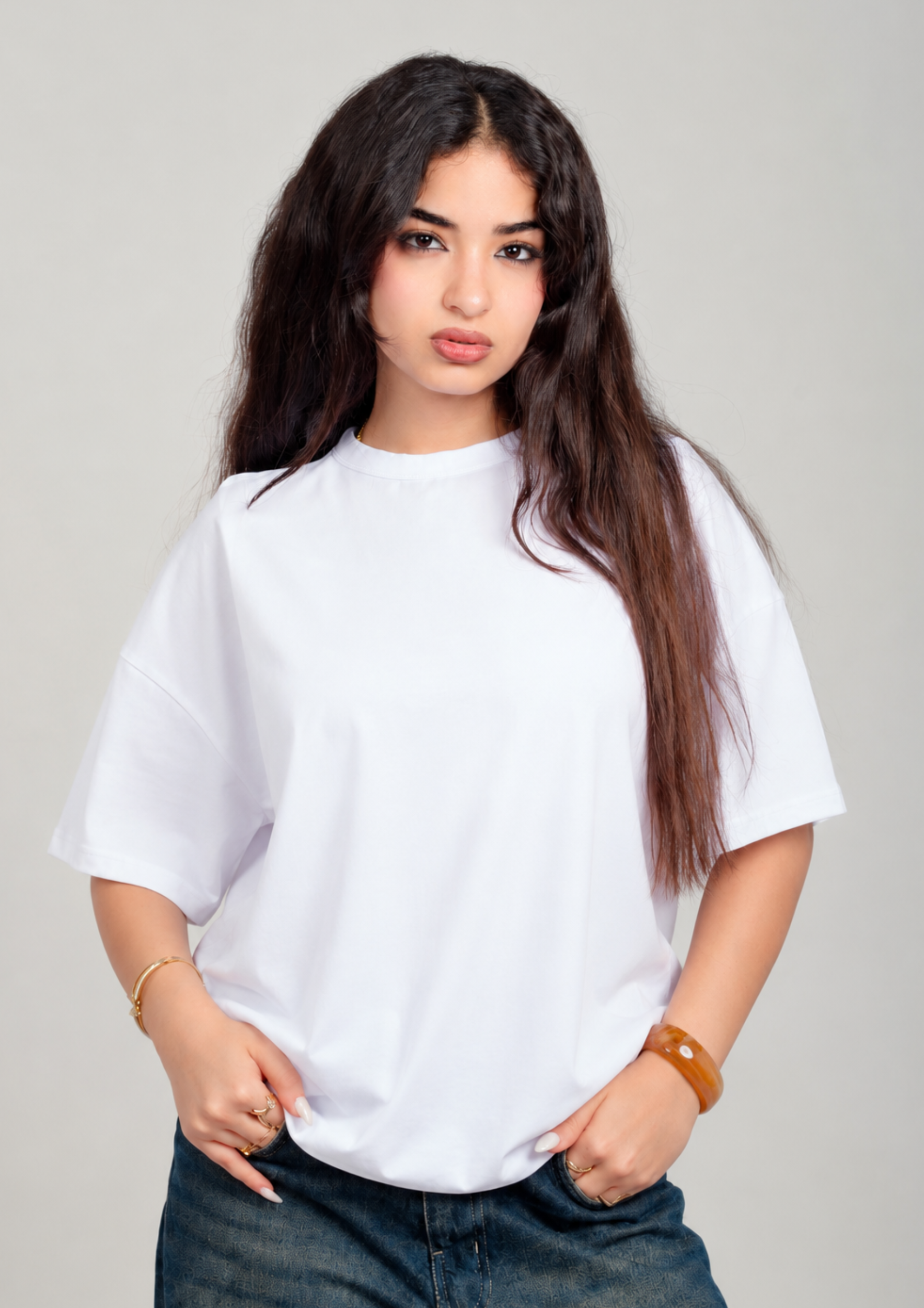 Women’s Oversized Tee – White